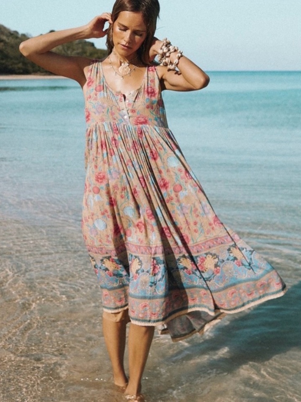 Spell Seashell Midi Dress